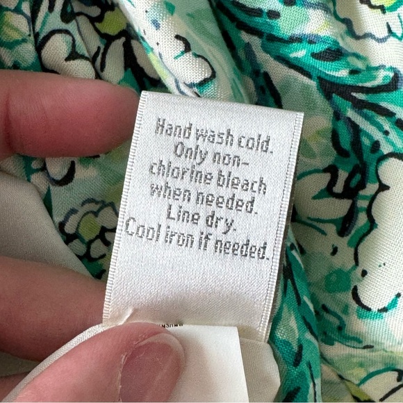 LC Lauren Conrad Cream Green Halter A-line Mini Dress - Picture 10 of 12